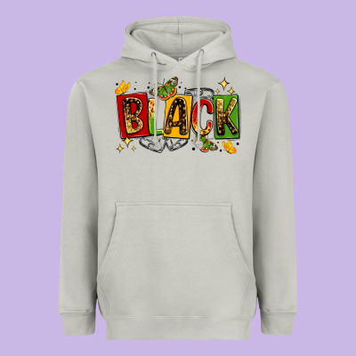 Black Heavyweight Hoodie Designed By Lillyallendesigns