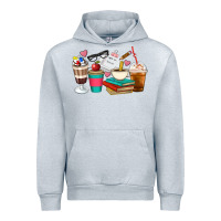 Heather Grey Teacher Coffee Cups Urban Hoodie - Artiststas