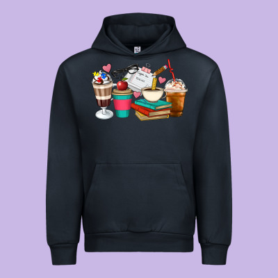 Teacher Coffee Cups Urban Hoodie Designed By Artiststas