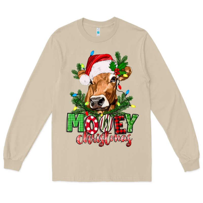 Mooey Christmas Long Sleeve Tee by texasbilliewilder | Teevron