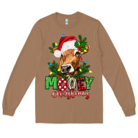 Toasted Coconut Mooey Christmas Long Sleeve Tee - texasbilliewilder