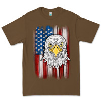 Cacao American flag eagle Premium Tee - MaliasSmallBusiness