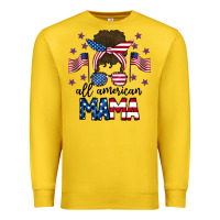 Lemon All American Mama Messy Buny Premium Sweatshirt - CowhideDigitalArt