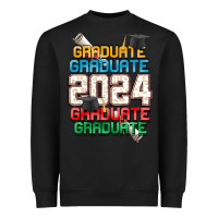 Black graduate 2024 Heavyweight Sweatshirt - CowGirlArtShop