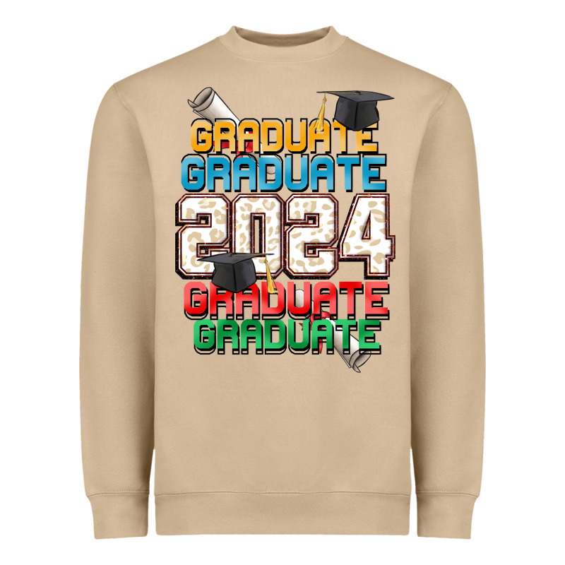 Graduate 2024 Heavyweight Sweatshirt by CowGirlArtShop | Teevron