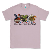 Lilac peace love bald head eagle Classic Tee - LillyAllenDesigns