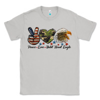 Moon Dust peace love bald head eagle Classic Tee - LillyAllenDesigns