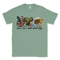 Sage peace love bald head eagle Classic Tee - LillyAllenDesigns