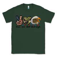 Sports Green peace love bald head eagle Classic Tee - LillyAllenDesigns