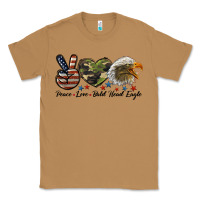 Toasted Coconut peace love bald head eagle Classic Tee - LillyAllenDesigns