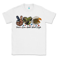 White peace love bald head eagle Classic Tee - LillyAllenDesigns