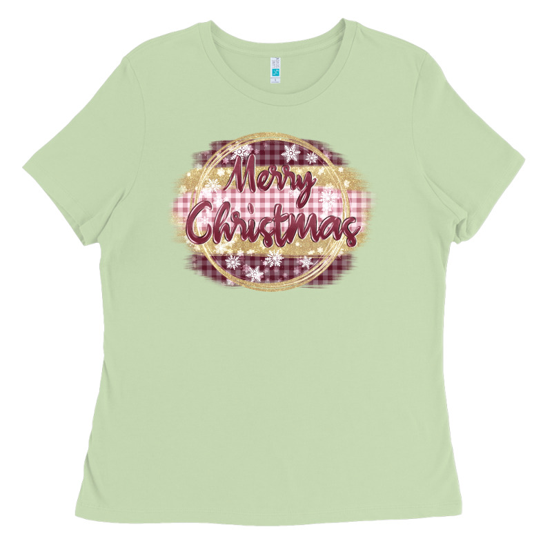 Merry Christmas Pink Ladies Tee by MaliasSmallBusiness | Teevron