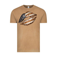 Vintage Camel Vintage American Flag With Leopard Pattern Vintage Tee - Bettercallsaul