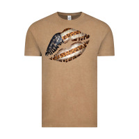 Vintage Coffee Vintage American Flag With Leopard Pattern Vintage Tee - Bettercallsaul