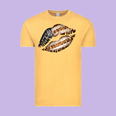Vintage American Flag With Leopard Pattern Vintage Tee Designed By Bettercallsaul