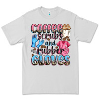 Dove Grey coffee scrubs and rubber gloves Premium Tee - NancyCooperArtShop