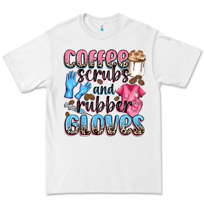 Coffee Scrubs And Rubber Gloves Premium Tee by NancyCooperArtShop | Teevron