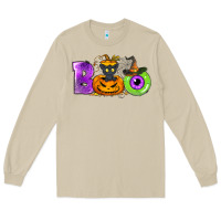 Mushroom Boo Halloween Long Sleeve Tee - NancyCooperArtShop
