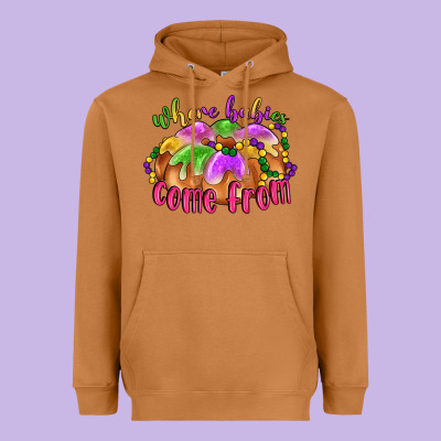 Where Babies Come From Heavyweight Hoodie Designed By Lillyallendesigns