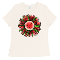 Bone Watermelon Sunflower Ladies Tee - Jasminsmagicworld