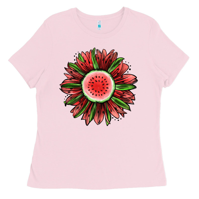 Watermelon Sunflower Ladies Tee by Jasminsmagicworld | Teevron