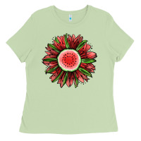 Matcha Watermelon Sunflower Ladies Tee - Jasminsmagicworld