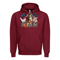 Burgundy Oh my stars farm animals Zipper Hoodie - FaDigitalArtStudio