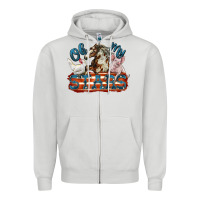 Dove Grey Oh my stars farm animals Zipper Hoodie - FaDigitalArtStudio