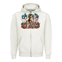 Oatmeal Heather Oh my stars farm animals Zipper Hoodie - FaDigitalArtStudio