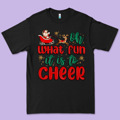 Oh What Fun It Is To Cheer Premium Tee Designed By Maliassmallbusiness