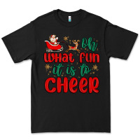 Black oh what fun it is to cheer Premium Tee - MaliasSmallBusiness