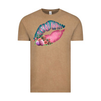 Vintage Coffee Eared Turquoise Pink Easter Lips Vintage Tee - Bettercallsaul
