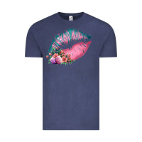 Vintage Denim Eared Turquoise Pink Easter Lips Vintage Tee - Bettercallsaul