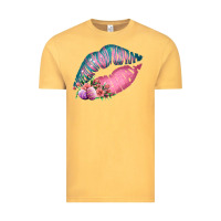 Eared Turquoise Pink Easter Lips Vintage Tee | Teevron