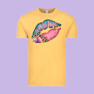 Eared Turquoise Pink Easter Lips Vintage Tee Designed By Bettercallsaul