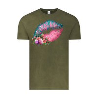 Vintage Olive Eared Turquoise Pink Easter Lips Vintage Tee - Bettercallsaul