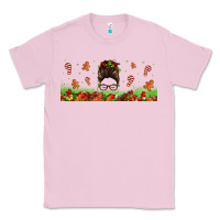 Bubblegum Pink christmas mama messy bun Classic Tee - Jasminsmagicworld