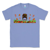 Colony Blue christmas mama messy bun Classic Tee - Jasminsmagicworld