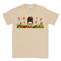 Mushroom christmas mama messy bun Classic Tee - Jasminsmagicworld