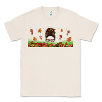 Natural christmas mama messy bun Classic Tee - Jasminsmagicworld