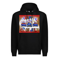 Black Western Happy Fourth Of July Premium Hoodie - FaDigitalArtStudio