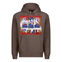 Coffee Western Happy Fourth Of July Premium Hoodie - FaDigitalArtStudio