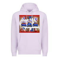 Lilac Western Happy Fourth Of July Premium Hoodie - FaDigitalArtStudio