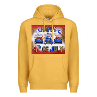 Mustard Western Happy Fourth Of July Premium Hoodie - FaDigitalArtStudio