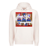 Pale Pink Western Happy Fourth Of July Premium Hoodie - FaDigitalArtStudio