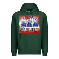 Sports Green Western Happy Fourth Of July Premium Hoodie - FaDigitalArtStudio