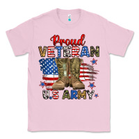 Bubblegum Pink proud veteran u.s army Classic Tee - RanaPortraitStore