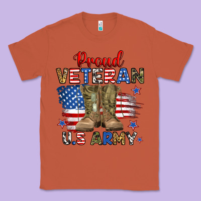 Proud Veteran U.s Army Classic Tee Designed By Ranaportraitstore