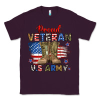 Plum proud veteran u.s army Classic Tee - RanaPortraitStore