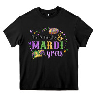 Black thick thighs mardi gras Heavy Core Tee - MaliasSmallBusiness